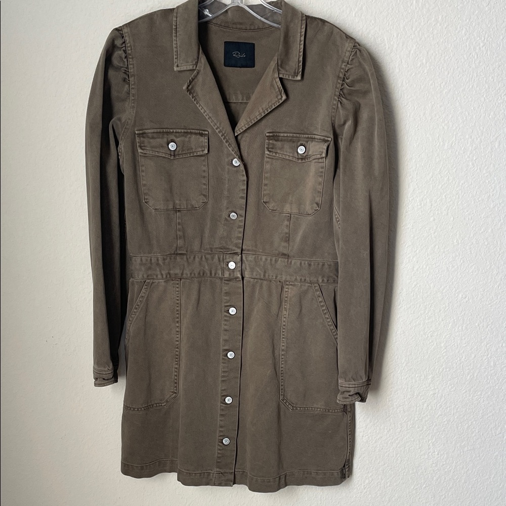 Rails Shirt Dress Olive Excellent used condition . Large